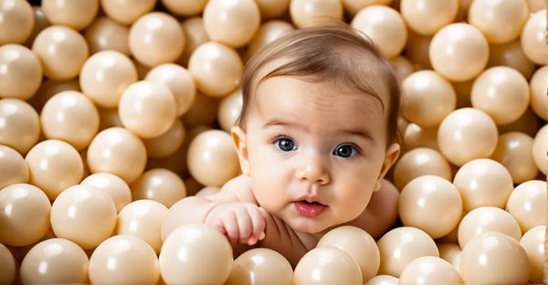 Découvrez la piscine à balles beige idéale pour votre bébé